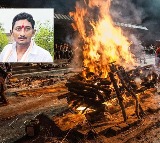 telangana sarpanch newly constructed crematorium in hanumakonda district began with his cremation