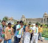 Congress workers purify Karnataka Vidhana Soudha with cow urine