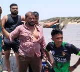 BJP MLA from gujarat saves three youth from drowning in sea near patwa village rajula constituency