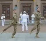 Ukraine Soldiers Dance To Naatu Naatu infront of zelensky official house