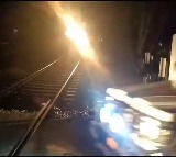 narrow escape at kadiri railway gate after railway gateman negligence