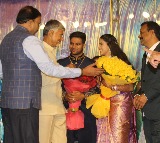 Chandrababu attends Lakshminarayana daughters wedding reception