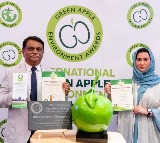 Telangana govt receive the prestigious Green Apple awards at london