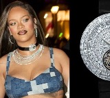 Rihanna wears nearay 6 crore diamond watch around her neck 