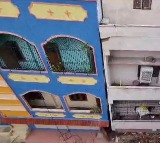 Building tipped over while raising a house with jockeys in Chinthal Hyderabad