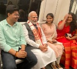 Modi travels in Delhi metro