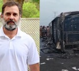 Rahul condoles death of 25 passengers in Maharashtra bus accident