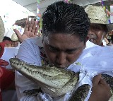 Mexican Mayor Gets Married To Crocodile To Bring Fortune To His People