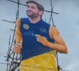 Dhoni 77 feet cutout in Andhra Pradesh