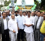 Agriculture Minister Singireddy Niranjan Reddy flags-off 10 Mobile Vans