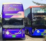 Empty Double Decker Buses Roaming in Hyderabad