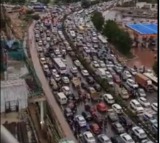 Heavy rains in Hyderabad Thunder in Langar House