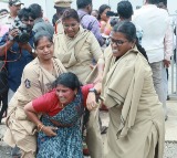 Police arrest Janasena women for dharna at women commission