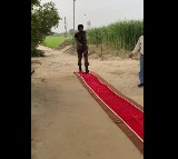 A Punjabi family welcomes young soldier with red carpet