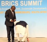 BRICS summit: PM Modi shows respect to national flag, avoids stepping on it