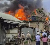Three houses burnt in Manipurs Imphal