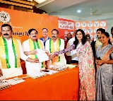 Akula Srivani files for 4 constituencies from BJP
