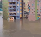 Apartments submerged in Medchal due to heavy rain