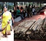 Distribution of sticks begins among Tirumala devotees for self-defence