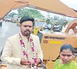 Telangana Bridegroom struck in traffic police help youth reach wedding venue on time