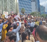 Hyderabad IT employees solidarity for Chandrababu in Hyderabad
