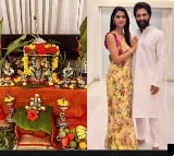 Allu Arjun poses with wife Sneha as he shares glimpse of Ganesh Chaturthi celebration