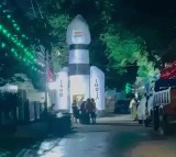 Chandrayaan3 themed Ganesh pandal in Hyderabad