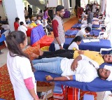 548 Units of blood collected at a Mega Blood Donation Camp in Hyderabad