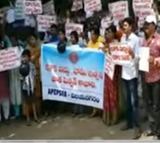 Employees protest against GPS