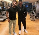 Kartik Aaryan meets Afghan cricketer Rashid Khan at gym