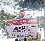 Hyderabadi Girl Arshi creates record in Har ki doon Trekking