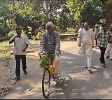 TDP shares Ashok Gajapati Raju cycling video