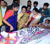 Nara Bhuvaneswari visits train accident victims