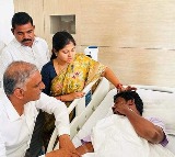MLA Guvwala Balaraju spoke to the media after treatment at Apollo Hospital