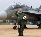 PM Modi in Tejas aircraft