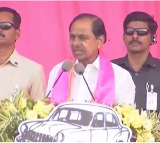 KCR lashes out at Congress leaders in Jogipet meeting