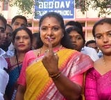 MLC Kavitha Casts her vote