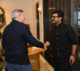 Netflix CEO Ted Sarandos comes to Ram Charan residence in Hyderabad