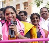 MLC Kavitha meeting with Coal mining workers