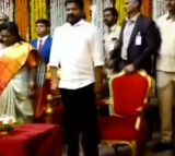 Akbaruddin Owaisi takes oath as protem Speaker of Telangana Assembly