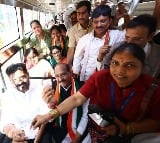Photos: CM Revanth Reddy Launches Mahalakshmi and Cheyutha-Rajiv Arogyasree Guarantees Schemes