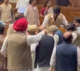 Gorantla Madhav beats man who entered into Lok Sabha