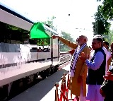 PM flags off second Varanasi-Delhi Vande Bharat Express
