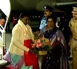 President of India Smt Droupadi Murmu Arrival at Begumpet Airport