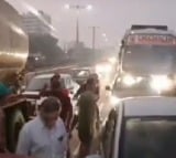 5 Vehicles collide in Visakhapatnam Kommadi Junction
