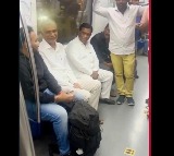 Former Minister Harish Rao travelled in Metro