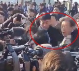South Koreas opposition leader stabbed in the neck during visit to Busan