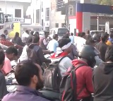 Long queues witnessed at petrol pumps