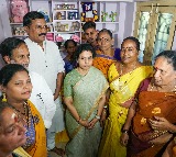 Nara Bhuvaneswari visits deceased party workers family members