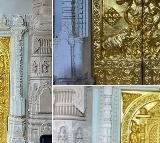 The first gold door was set up for Ayodhya Ram Mandir